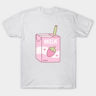 Cute Packet Of Strawberry Milk T-Shirt